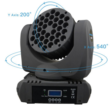 Cabezal Led Beam 36 x 3w Original Big Dipper Lm108 Stage Led Light Moving Head Light